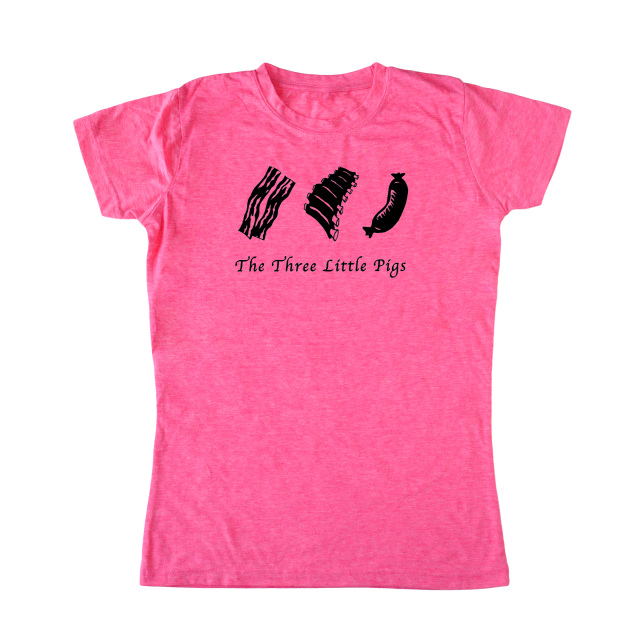 The Three Little Pigs Women's Foodie T-Shirt