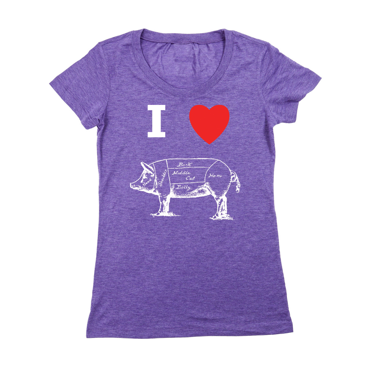 I Heart (Love) Butcher Pig Women's T-Shirt